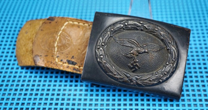 SOLD - Luftwaffe Buckle w/ Leather Tab