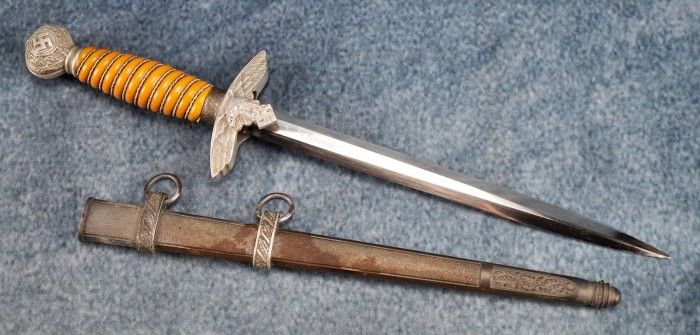 SOLD - Luftwaffe Dress Dagger by SMF w/ Dedication