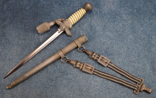 SOLD - Luftwaffe Dress Dagger w/ Hangers