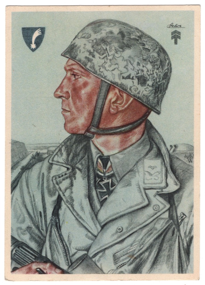 SOLD - Luftwaffe Fallschirmjäger Postcard