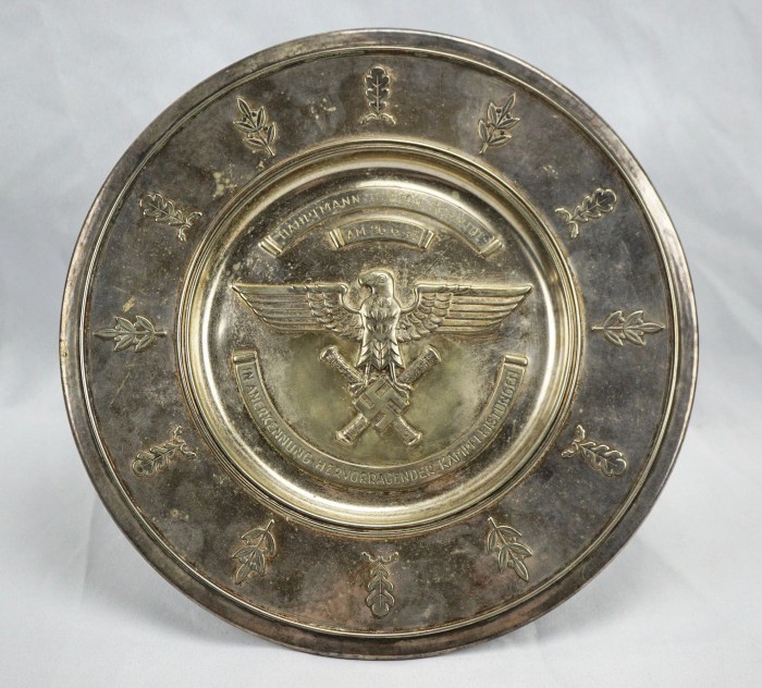 SOLD - Luftwaffe Honor Salver