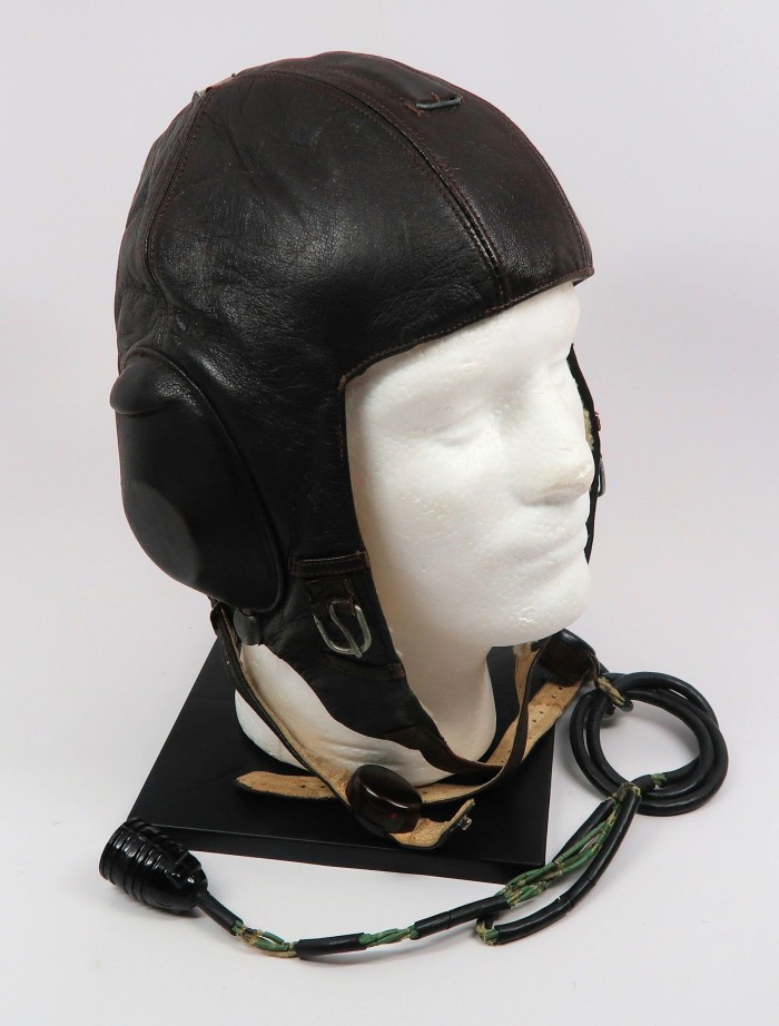 SOLD - Luftwaffe Leather Flight Helmet