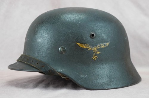SOLD - Luftwaffe M35 Helmet w/ Balkankreuz Decal