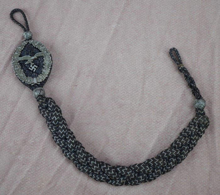 SOLD - Luftwaffe Marksmanship Lanyard