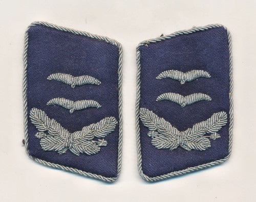 SOLD - Luftwaffe Medical Oberleutnant Collar Tabs