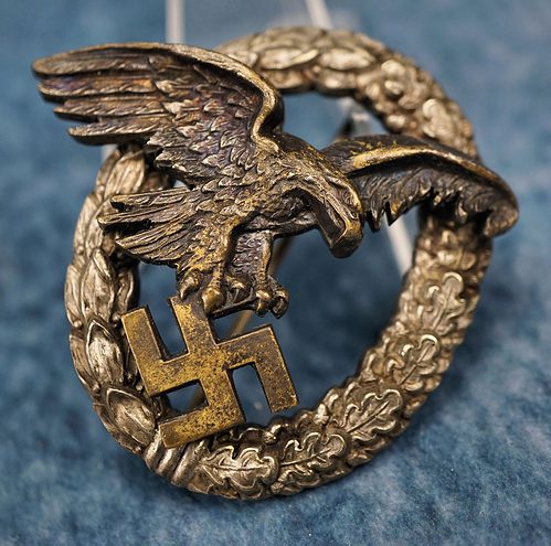 SOLD - Luftwaffe Observer Badge by Juncker