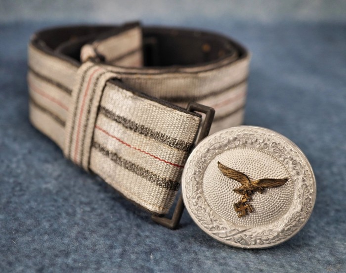 SOLD - Luftwaffe Officer Brocade Belt & Buckle