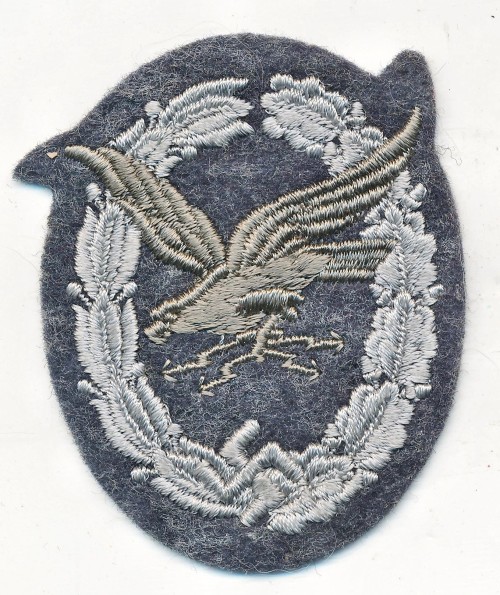 SOLD - Luftwaffe Radio Operator Badge in Cloth