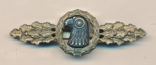 SOLD - Luftwaffe Reconnaissance Clasp in Silver