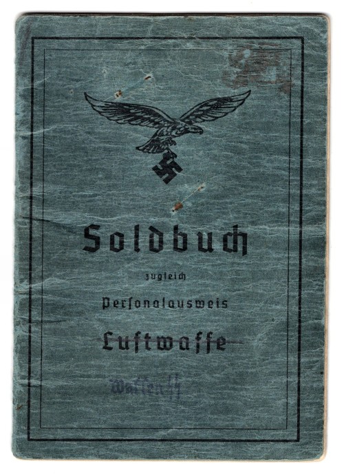 SOLD - Luftwaffe Transferred to Waffen-SS Soldbuch