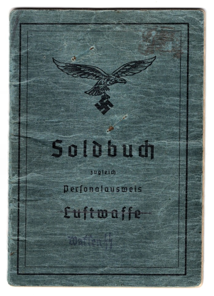 SOLD - Luftwaffe Transferred to Waffen-SS Soldbuch