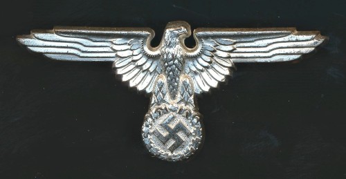 SOLD - M1/8 Marked SS Visor Cap Eagle in Cupal