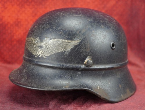 SOLD - M40 Beaded Luftschutz Helmet