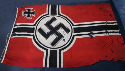 SOLD - MASSIVE Kriegsmarine Marked 300x500 Reichskriegsflagge