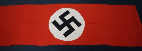 SOLD - MASSIVE Locomotive ID NSDAP banner w/ metal grommets