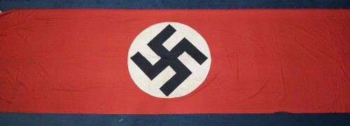 SOLD - MASSIVE NSDAP Banner w/ Rings