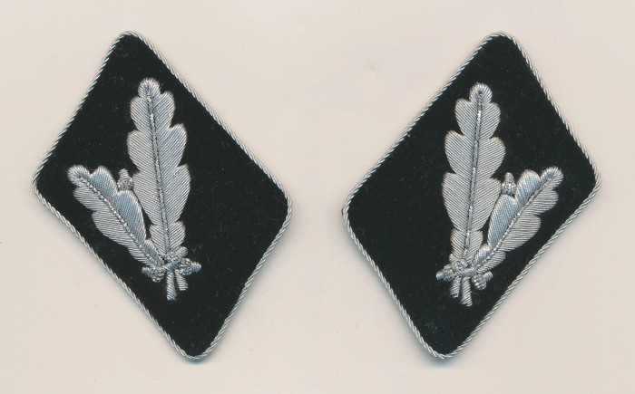 SOLD - MATCHING PAIR of SS Oberführer Collar Tabs