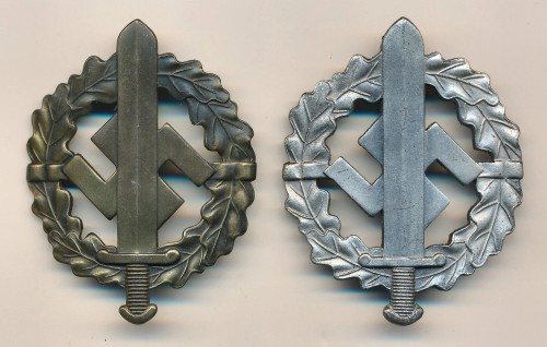 SOLD - MINT Set of SA Sports Badges in Bronze & Silver