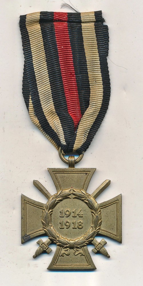 SOLD - Maker Marked Hindenburg Cross w/ Swords