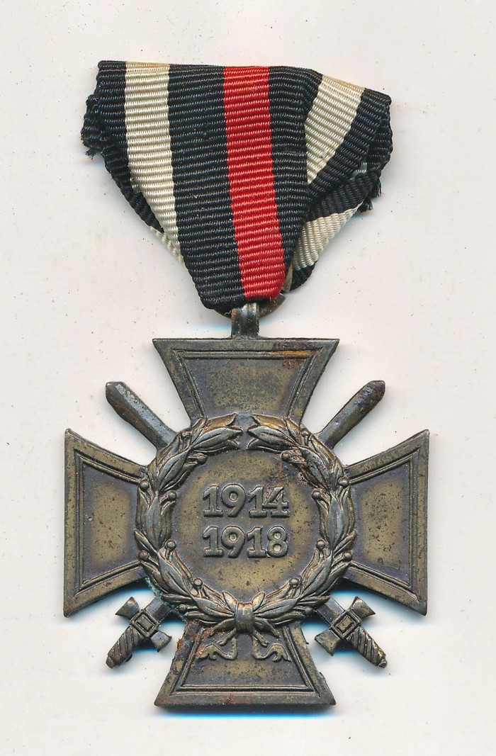 SOLD - Maker Marked Hindenburg Cross w/ Swords