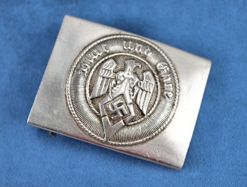 SOLD - Maker Marked Hitler Youth Belt Buckle in Nickel