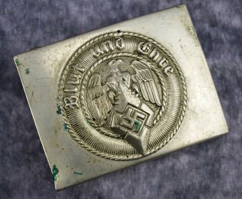 SOLD - Maker Marked Hitler Youth Belt Buckle in Nickel