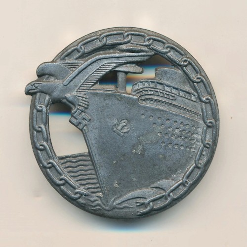 SOLD - Maker Marked Kriegsmarine Blockade Runner Badge