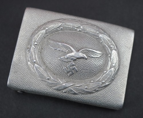 SOLD - Maker Marked Luftwaffe EM/NCO Belt Buckle in Aluminum