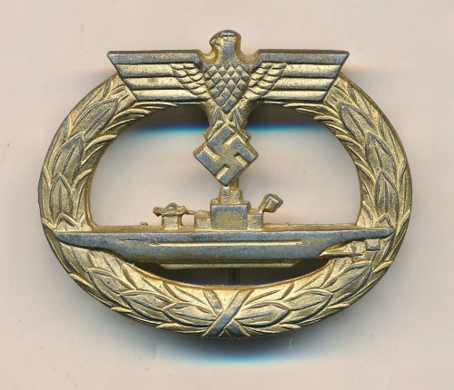 SOLD - Maker Marked U-Boat Badge