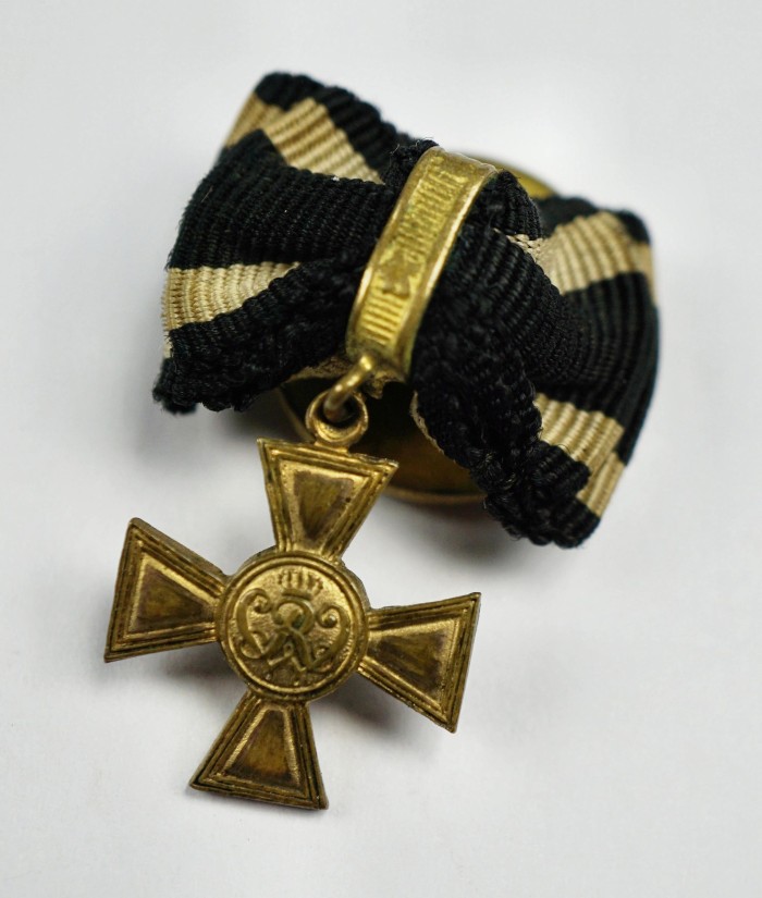 SOLD - Miniature Prussian Military Merit Cross by Godet