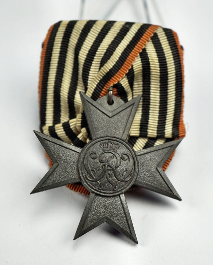 SOLD - Mounted Prussian Merit Cross for War Aid