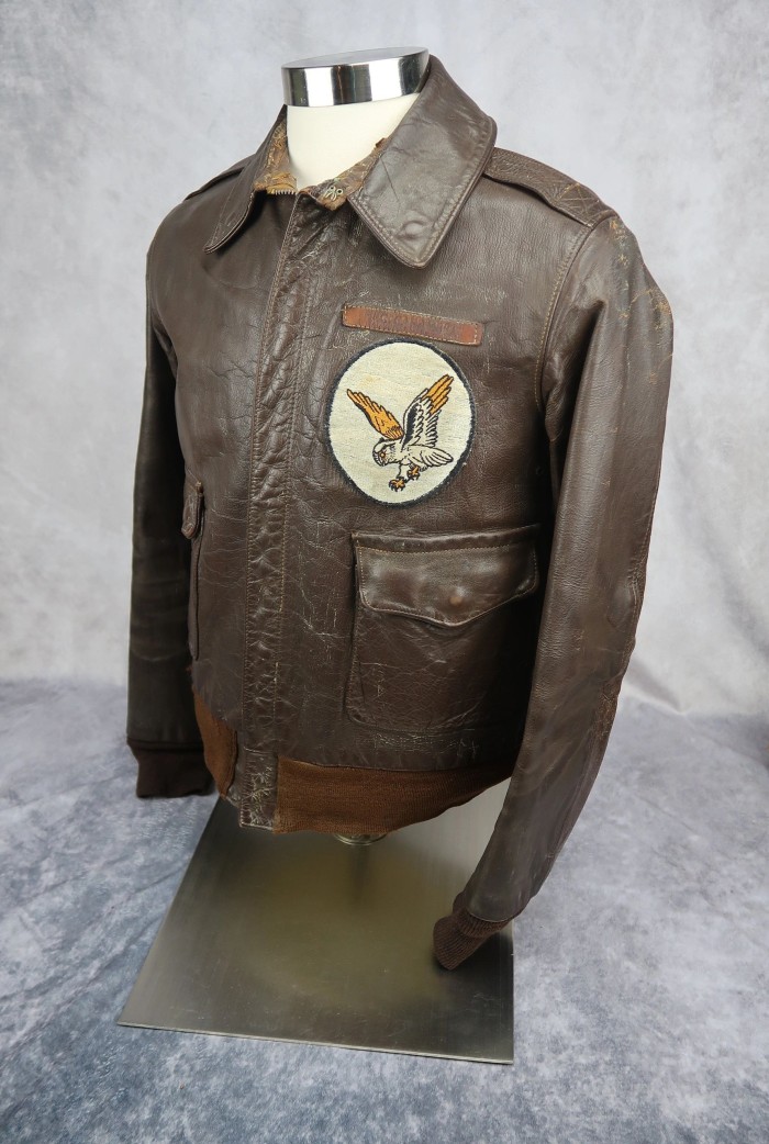 SOLD - NAMED 8th Airforce ETO A2 flight jacket