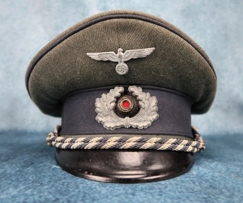 SOLD - NAMED Sonderführer style Army visor cap