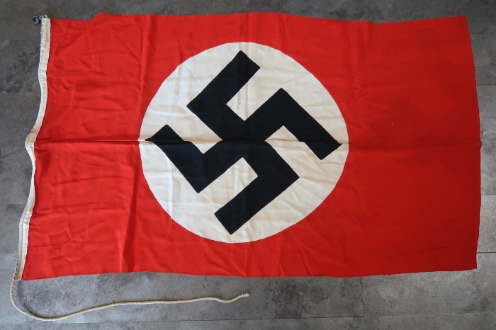 SOLD - NSDAP Flag w/ Rope ends