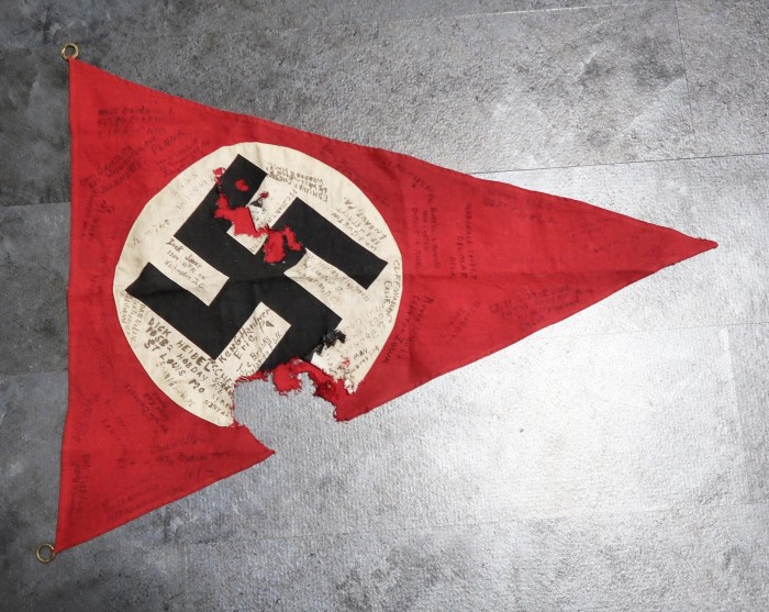 SOLD - NSDAP Pennant w/ Veteran Signatures