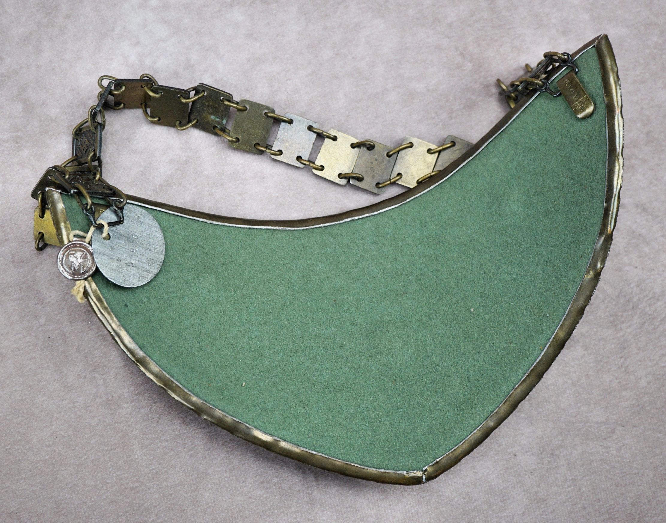 SOLD - NSDAP Standard Bearer Gorget w/ RZM Probe Tag - Image 2