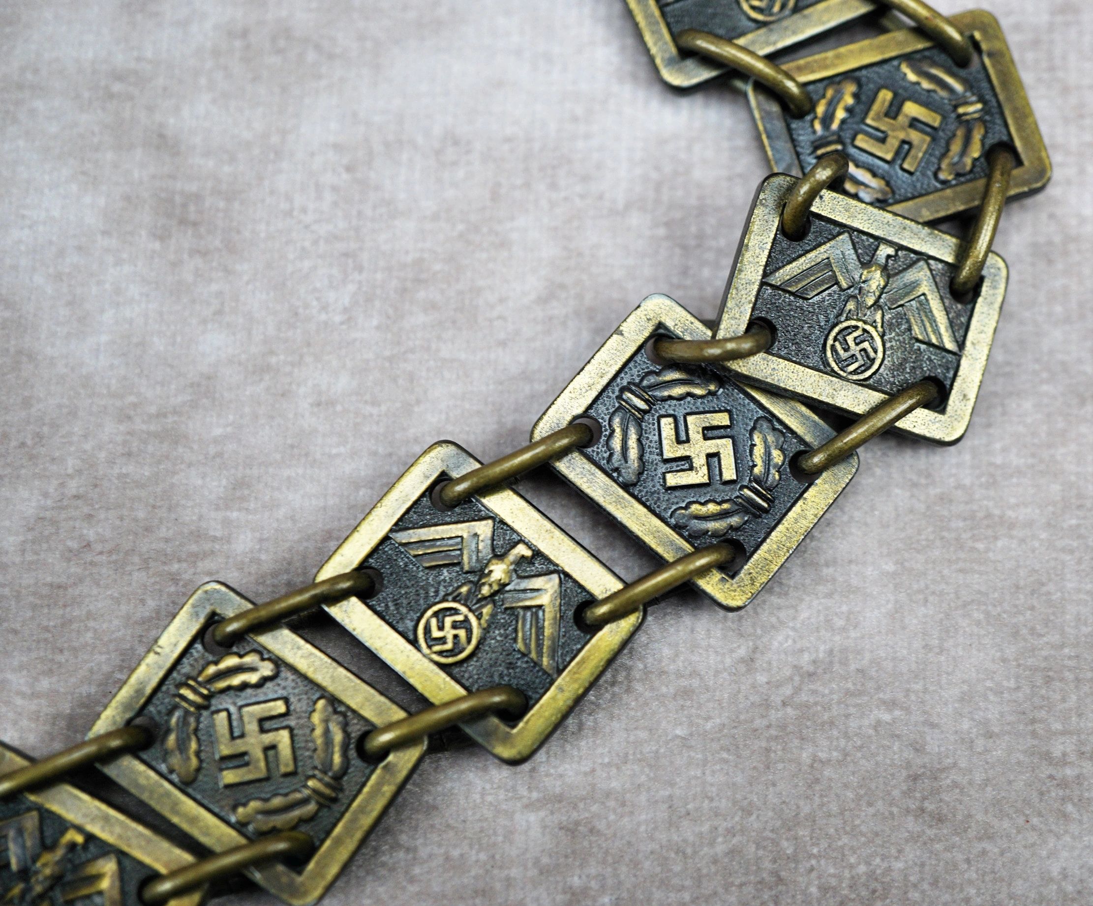 SOLD - NSDAP Standard Bearer Gorget w/ RZM Probe Tag - Image 5