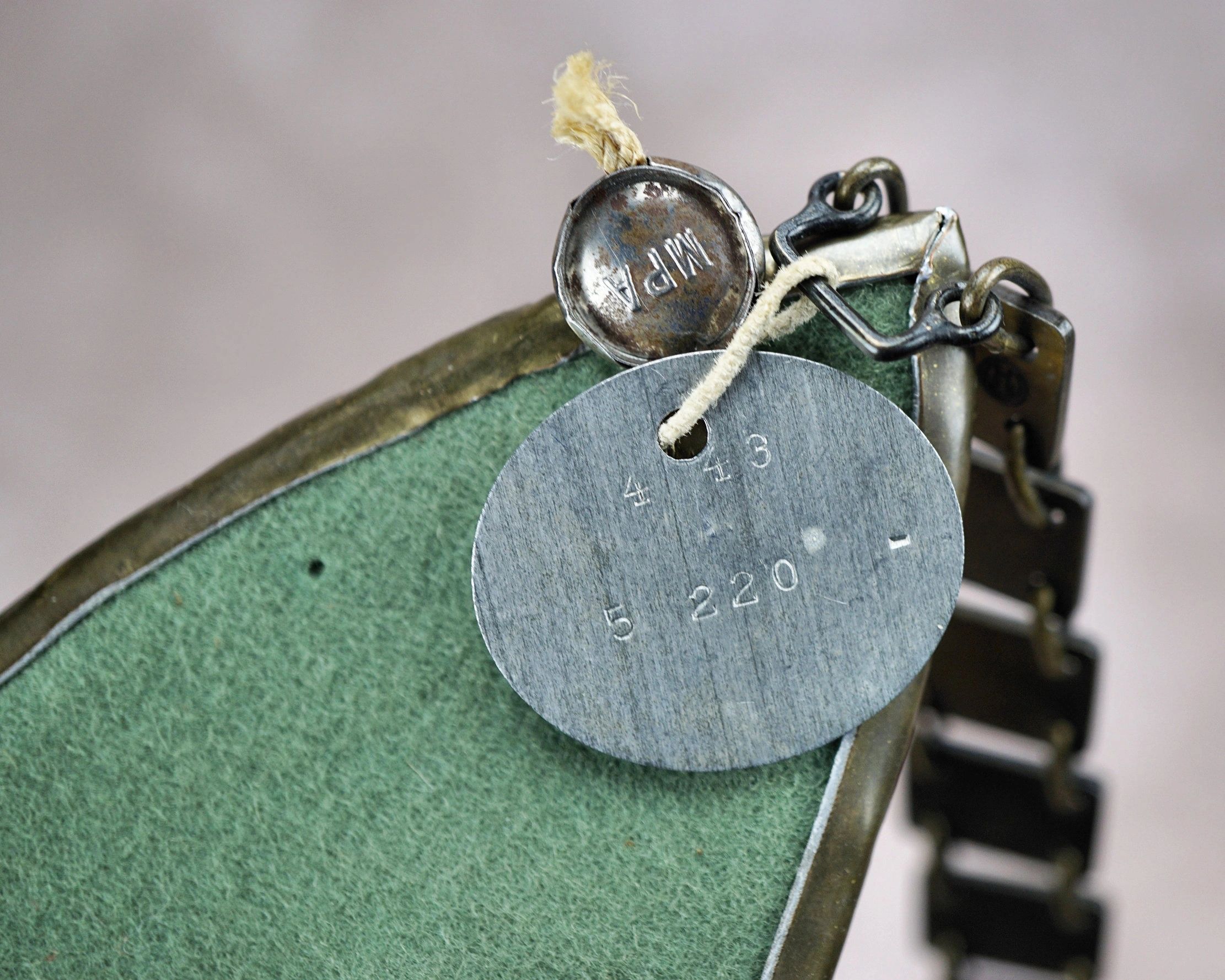 SOLD - NSDAP Standard Bearer Gorget w/ RZM Probe Tag - Image 6