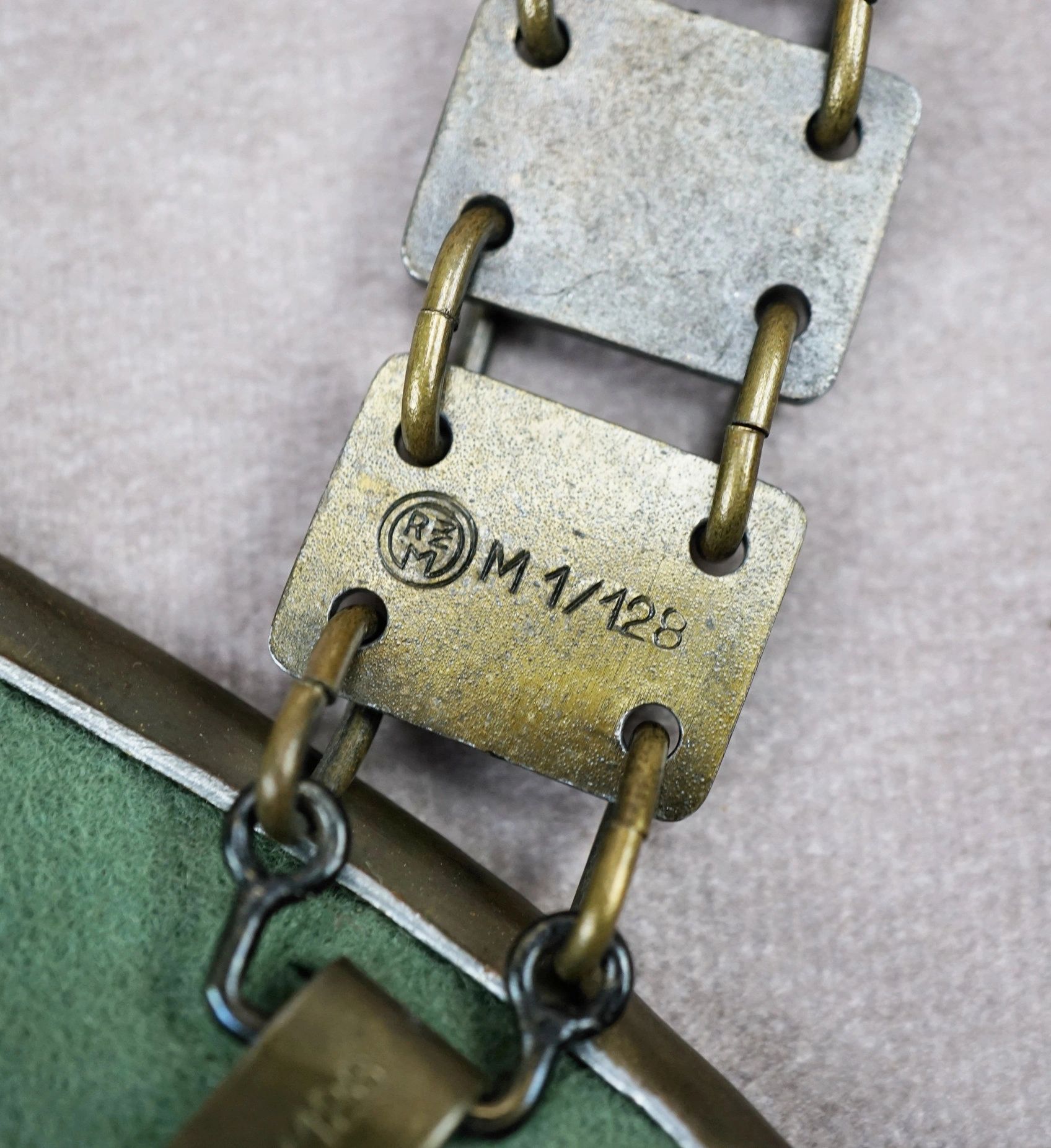 SOLD - NSDAP Standard Bearer Gorget w/ RZM Probe Tag - Image 9