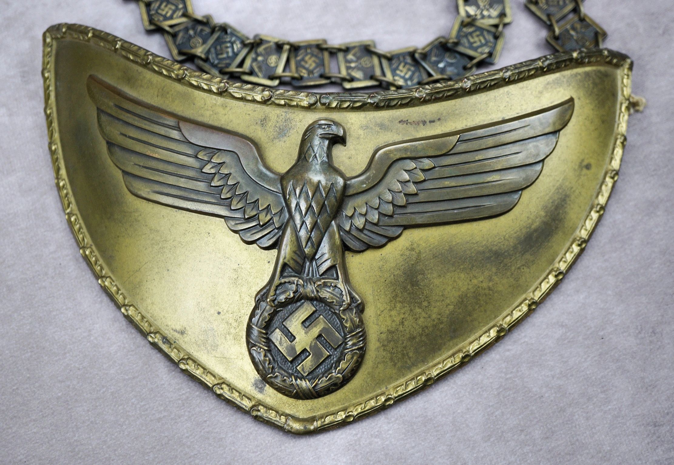 SOLD - NSDAP Standard Bearer Gorget w/ RZM Probe Tag - Image 10