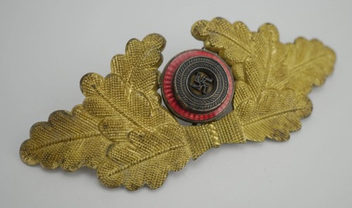 SOLD - NSDAP Visor Cap Wreath & Cockade