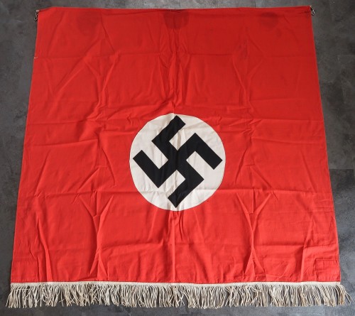 SOLD - NSDAP podium banner w/ fringe