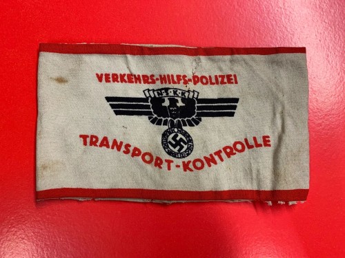 SOLD - NSKK Verkehrs Hilfspolizei Transport Kontrolle Armband