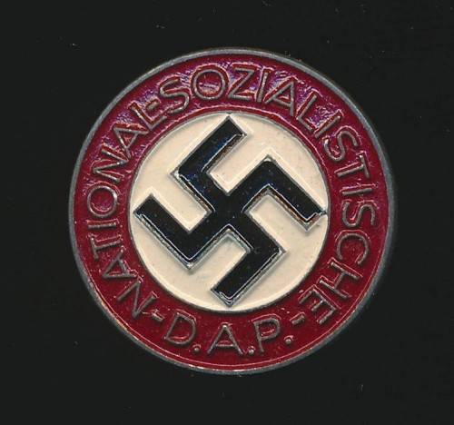 SOLD - Painted NSDAP Membership Pin