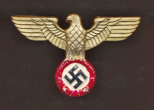 SOLD - Painted Political Cap Eagle Insignia