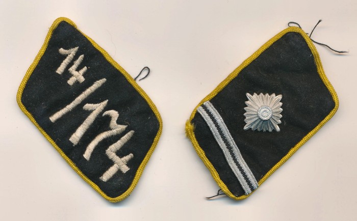 SOLD - Pair of SA Collar Tabs