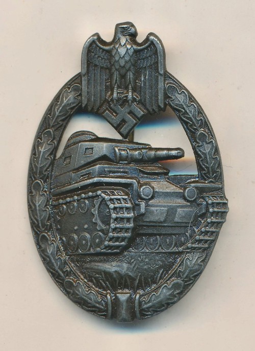 SOLD - Panzer Assault Badge in Bronze