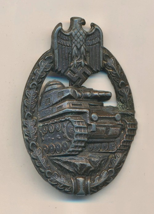 SOLD - Panzer Assault Badge in Bronze by Deumer