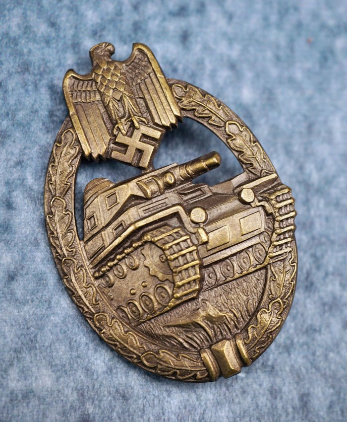 SOLD - Panzer Assault Badge in Bronze by Wurster