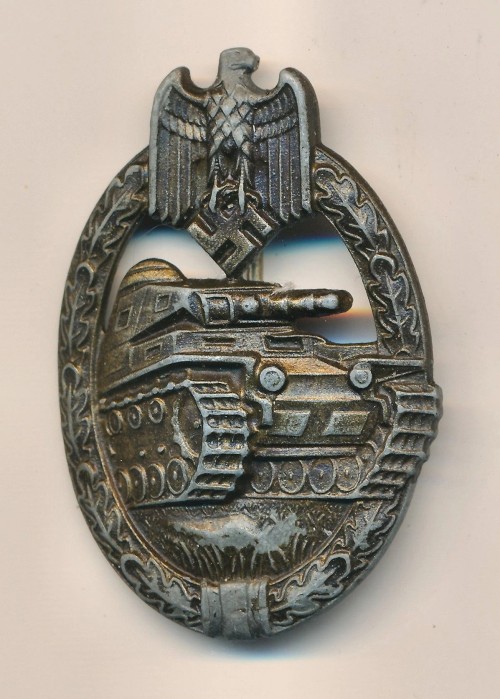 SOLD - Panzer Assault Badge in Bronze by Zimmermann